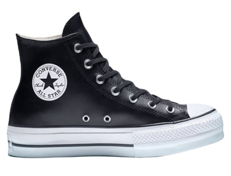 Zapatillas CONVERSE Cuero Mujer (38 - Negro)