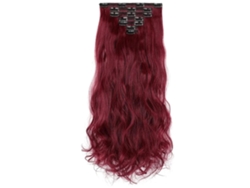 Pieza De Extensión De Cabello Sintético Universal Para Mujer Con Olas Largas Rizosas Y Clip