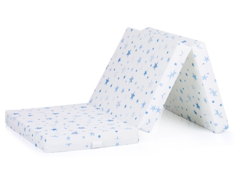 Colchón Plegable 60X120Cm CHIPOLINO Blanco/Estrellas Azules