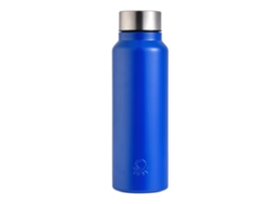Botella de agua Benetton House de acero inoxidable azul, 750 ml.