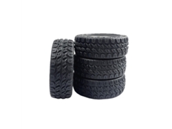 Black Silver4pcs Ldrc 18401 1/18 Rock Crawler Rc Car Original Parts Tires Wheels Vehicles Models Spare Accessories