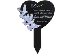 Tumba Conmemorativa – Anclaje Al Suelo, Organizador De Condolencias,, 20 X 13,8 X 2,8 Cm, Construcción Estable De Metal