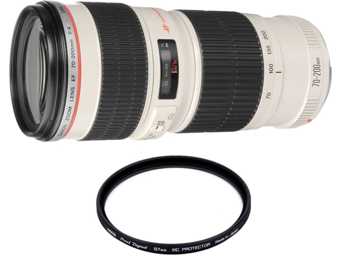 Objetivo CANON EF 70-200mm F4L USM + HOYA 67mm PRO 1D Protetor