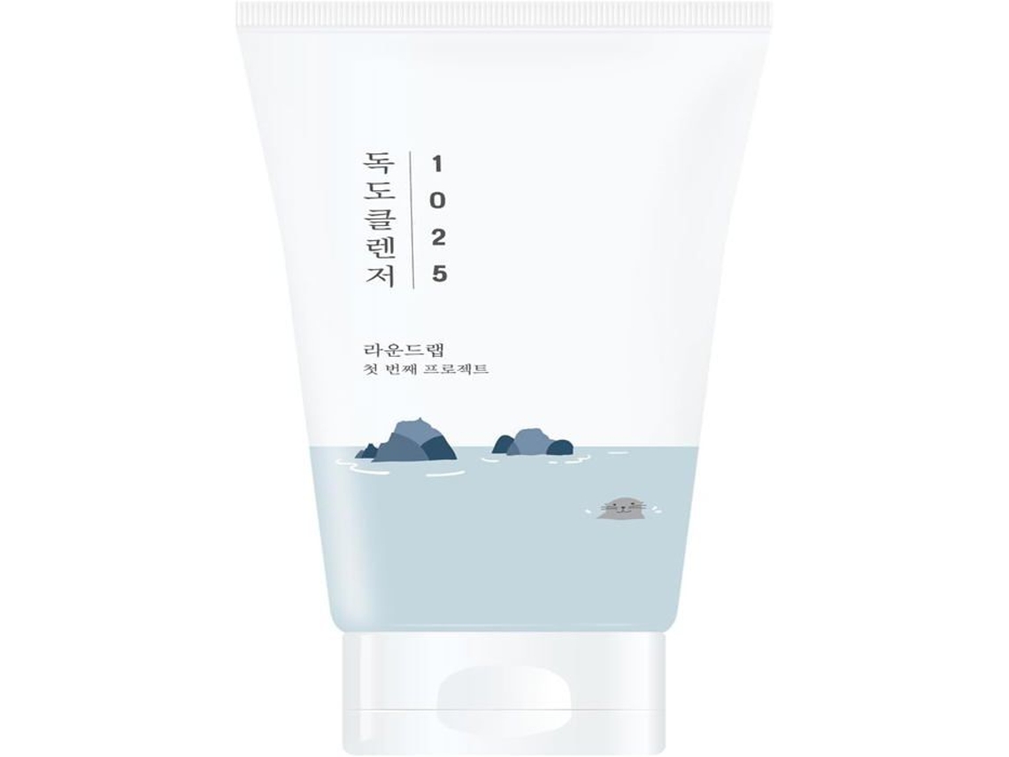 Gel limpiador facial Round Lab Dokdo Cleanser 150 ml Hipoalergénico para piel sensible