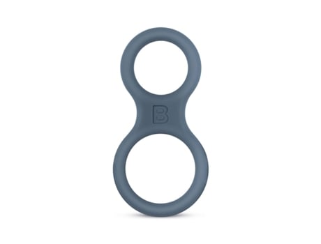 Anillo para el pene y testículos de silicona Boners Gris BONERS