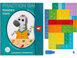 Juego educativo de fracciones magnéticas, libro magnético, rompecabezas matemático, multidiversión Gokoco