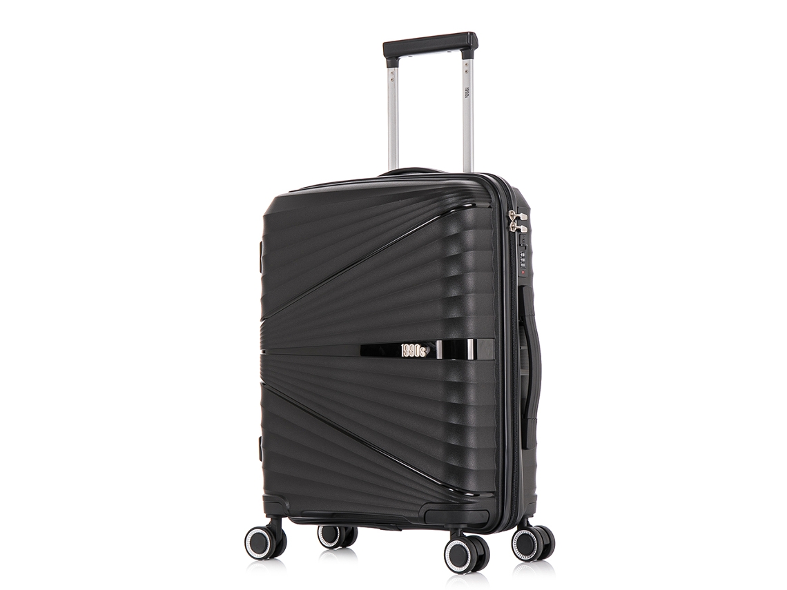 Maleta de Cabina 1990S Polipropileno Negro (55x39x21.5cm - 46L)