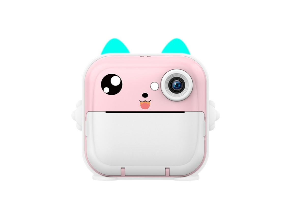Mini cámara digital instantánea para niños con impresora térmica de alta definición, color ROSA
