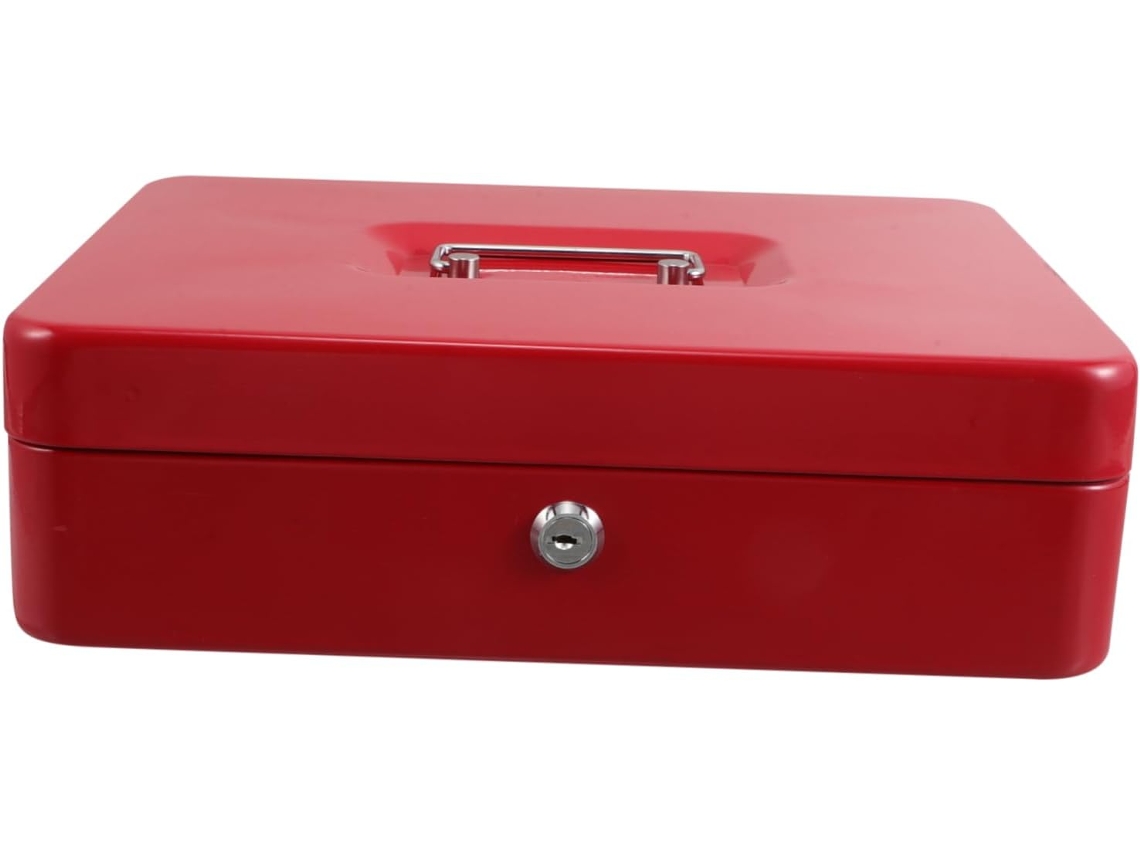 Caja Fuerte Con Llave Para Billetes, Hucha Metálica Compacta Y Segura, Caja De Almacenamiento.