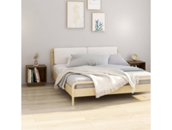Mesitas de Noche LOVELY HOME Mesinha 2 Pcs 40X30X40 Cm Pinho Maciço Castanho Mel