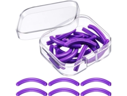 Recambio De Pestañas De Silicona (24 Unidades, Color Morado)
