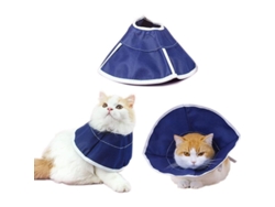 Collar Cónico De Gato Suave Tela No Tejida Ajustable Para Recuperación Talla S