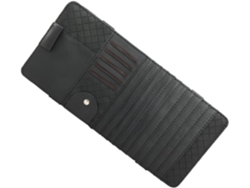 Organizador De Piel Para Visera Parasol, Soporte Multifuncional Para Cd De Coche