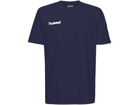 Camiseta de Hombre para Fútbol HUMMEL Go Algodón Azul (M)