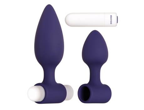 Plug Anal EVOLVED Dynamic Duo (Morado - Ø 3,1 cm)