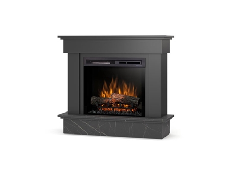 Chimenea LED eléctrica independiente TORMES 23' Negro / Mármol negro 100,5 x 89 x 33,5 OUTINFIRE