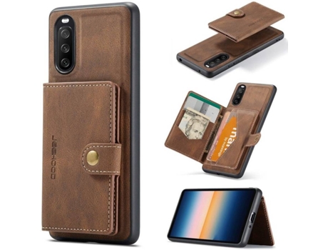 Funda Sony Xperia 10 III 5G HFS-HOUSE Magnétique Marrón