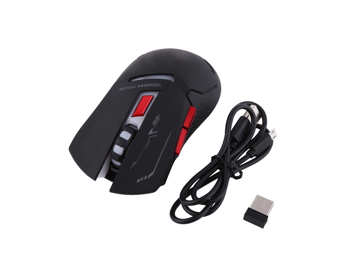 Ratón inalámbrico para juegos (2400 ppp recargable)