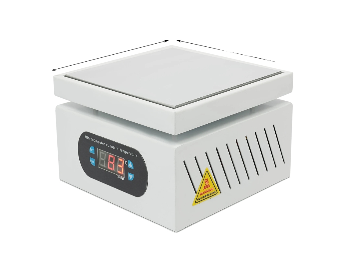 Placa calefactora eléctrica, calentamiento rápido, área de calentamiento 150x150 mm, 500 W, 220 V OEM