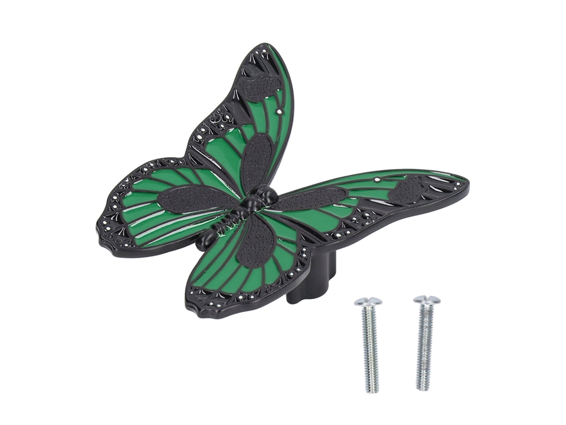 Mango de mariposa, aleación de zinc, moderno, minimalista, verde