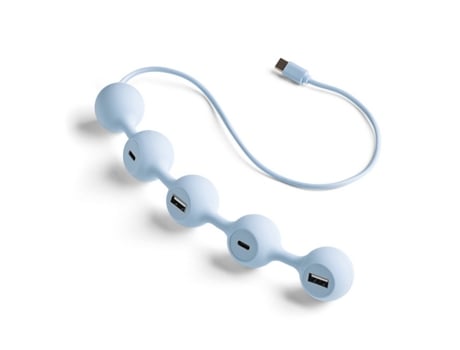 Hub LEXON Peas USB-C (Azul Claro)