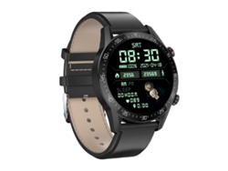 Reloj Inteligente Con Pantalla Ips De 1,28 Pulgadas Y Correa De Cuero, Compatible Con Llamadas Bluetooth Y Monitoreo Del Sueño (negro)