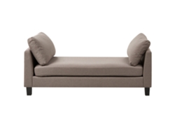 Chaise Longue Beliani Archiane De Tecido Creme 170x85x60