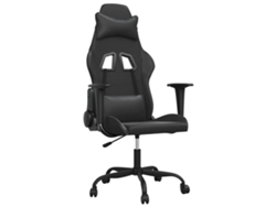 Silla Gaming VIDAXL Negro Cuero artificial (66.5x61x127.5 cm)