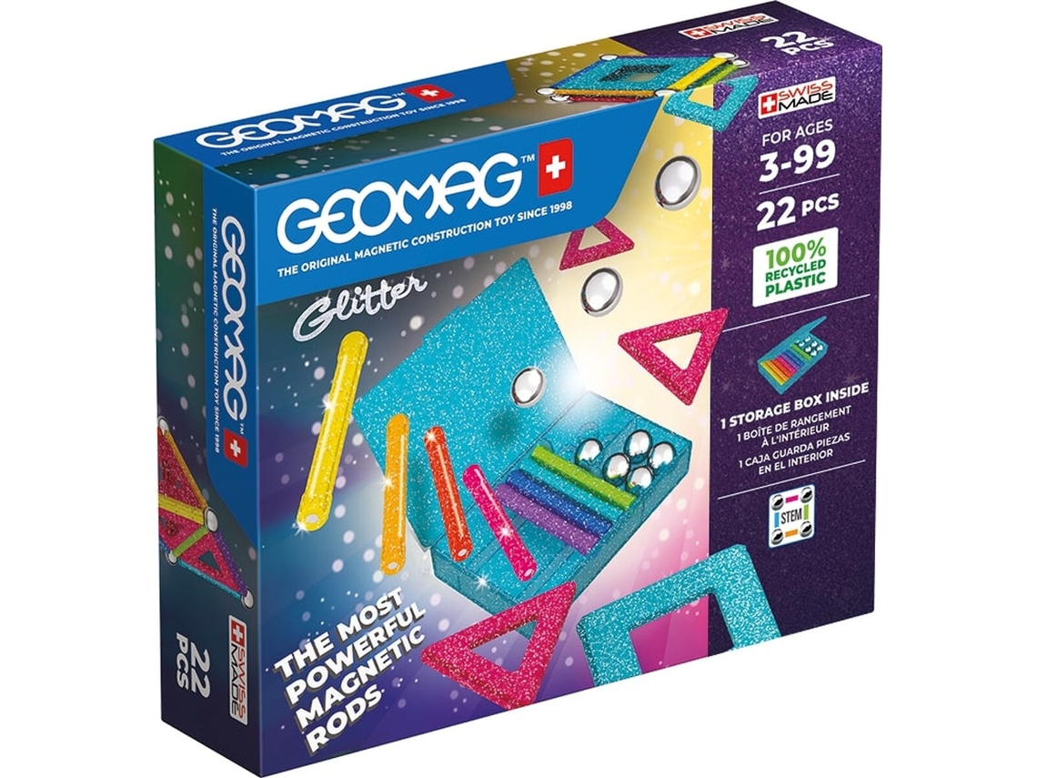 Playset Geomag Glitter (22 Piezas)