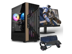 Kit Gaming Amd Ryzen 5 8600g - Ram 16gb - Grafica Integrada - 512 Gb Ssd Nvme - Wifi - Bluetooth - Monitor Lcd 24.0 - Windows 11 Pro