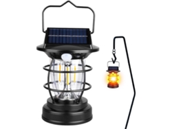 Linterna solar para acampar, recargable para tienda de campaña | Linterna solar USB impermeable Gokoco