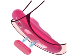Vibrador de bragas con control remoto y clip magnético, juguete sexual con vibrador de mariposa, rojo