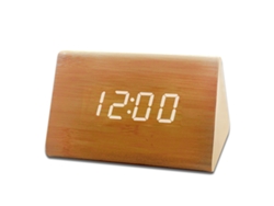 Reloj Digital LED, Recargable por USB, 3 Alarmas, Brillo y Volumen Ajustables NEVEANCE