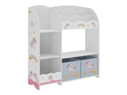 Estantería Infantil Lysekil 100x93x30 cm - Motivo de unicornio [EN.CASA]