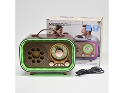 Altavoz estéreo portátil Viewleaf con radio FM, compatible con USB, tarjeta TF, Bluetooth y función de radio de emergencia.