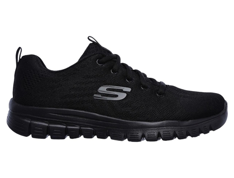 Botas SKECHERS Malla Arejada Mujer (39 - Negro)