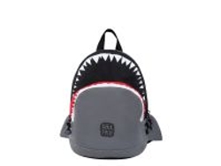PICK & PACK Shark Shape Backpack S / Visible grey