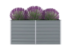 Parterre de Jardín LOVELY HOME en Acero Galvanizado Gris (160x80x77 cm)