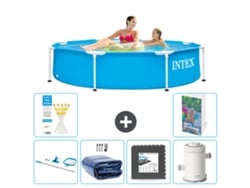 Intex Piscina Com Estrutura Redonda - 244x51 Cm - 7-peças S43