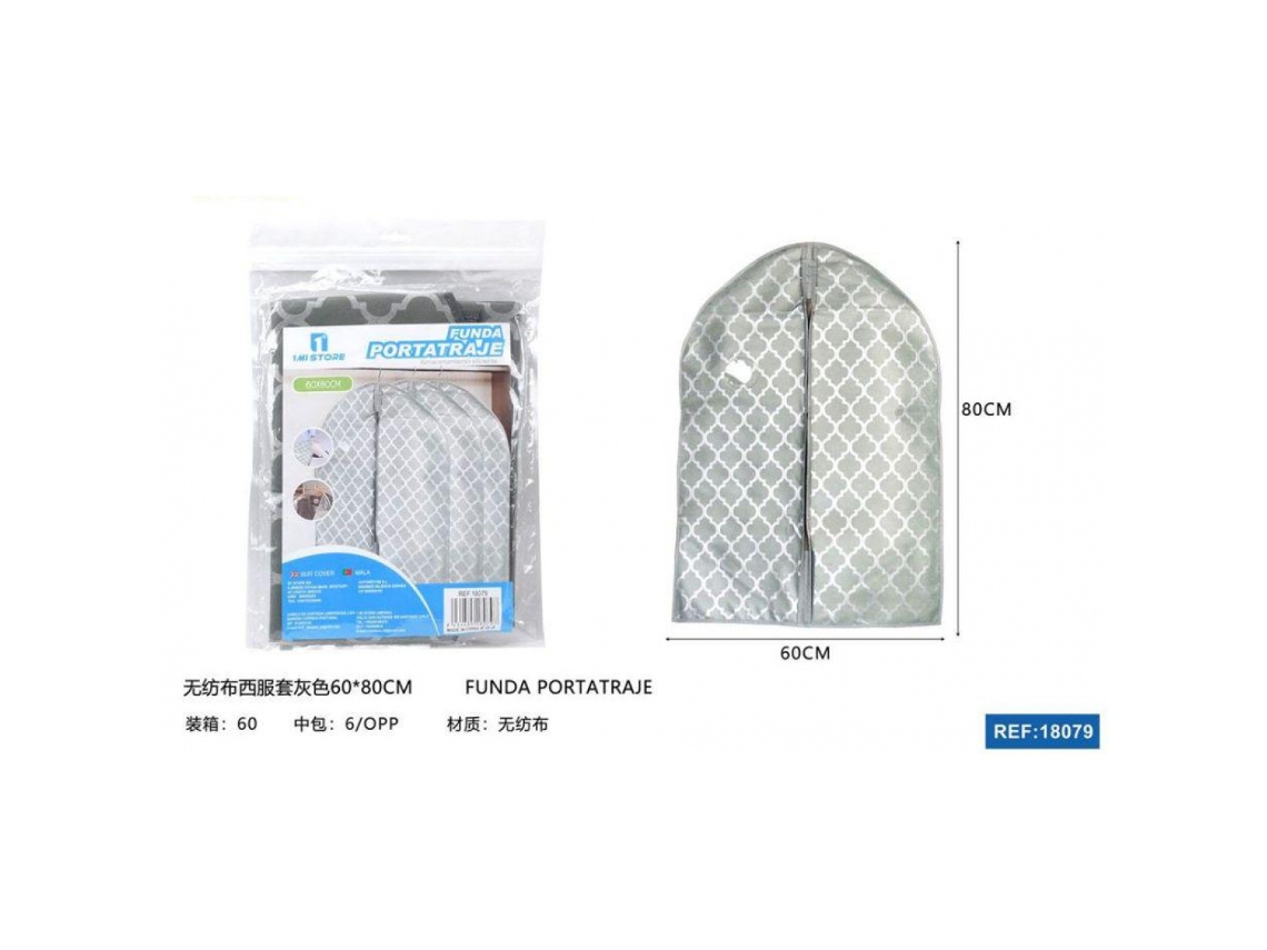 Funda de tela no tejida a prueba de polvo para guardar ropa, 60 x 80 cm, protector de prendas, organizador de armario, solución de almacenamiento