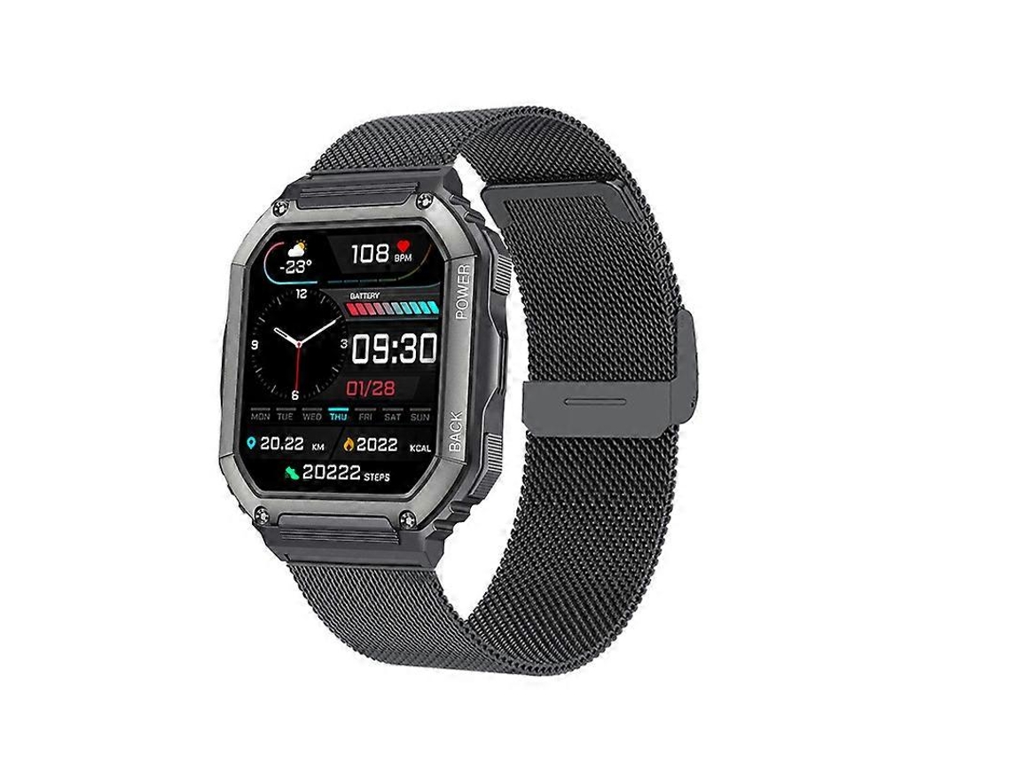 Reloj inteligente Kr06 para actividades al aire libre, pantalla IPS de 1.8", monitor de frecuencia cardíaca, pulsera deportiva y de fitness Ly Ebike