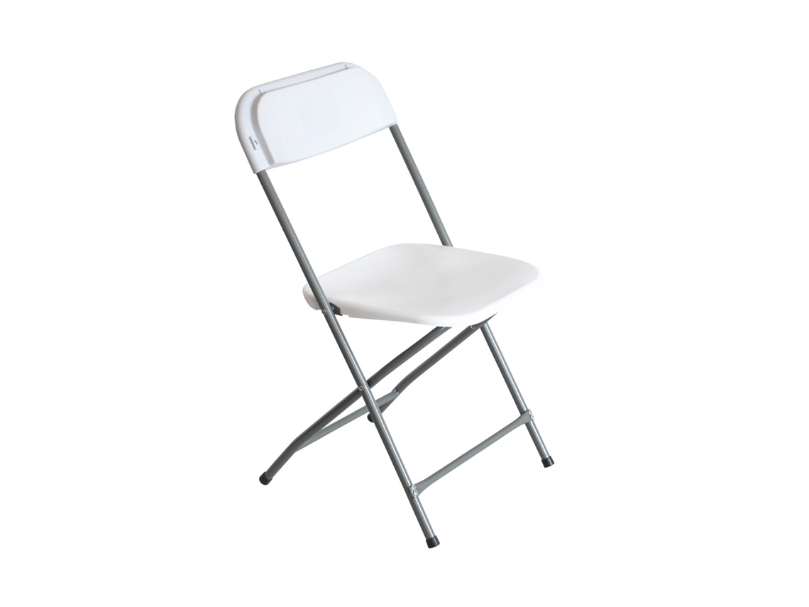 Silla Plegable Blanca 49x44.5x80.5cm 7house