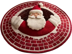 Felpudo Navideño Decorativo, Antideslizante Y Duradero | Alfombra Con Efecto 3d Para Exteriores