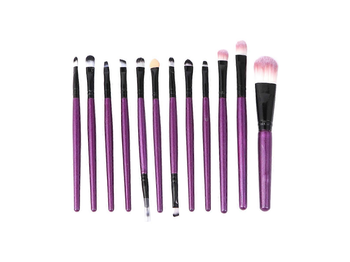 Juego de 12 brochas de maquillaje profesionales Rosewell para polvos y cosméticos