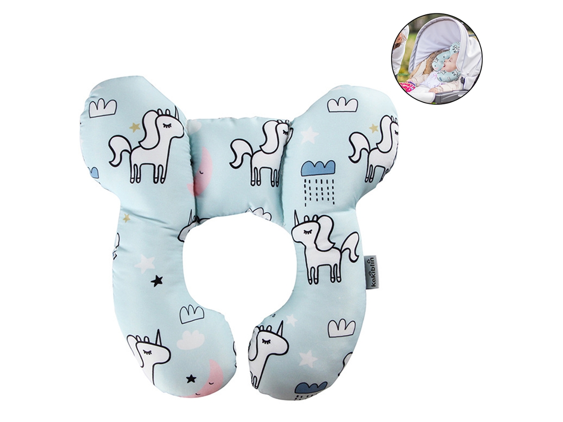 CHRUI Almohada de viaje para bebé, soporte para cabeza y cuello, para cochecito, asiento de coche, viaje