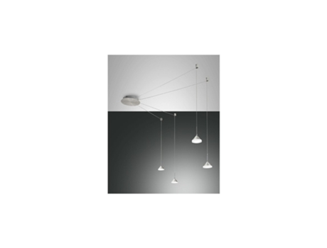 Lámpara colgante LED Isabella en metal y metacrilato 3410-49-212 FABAS LUCE