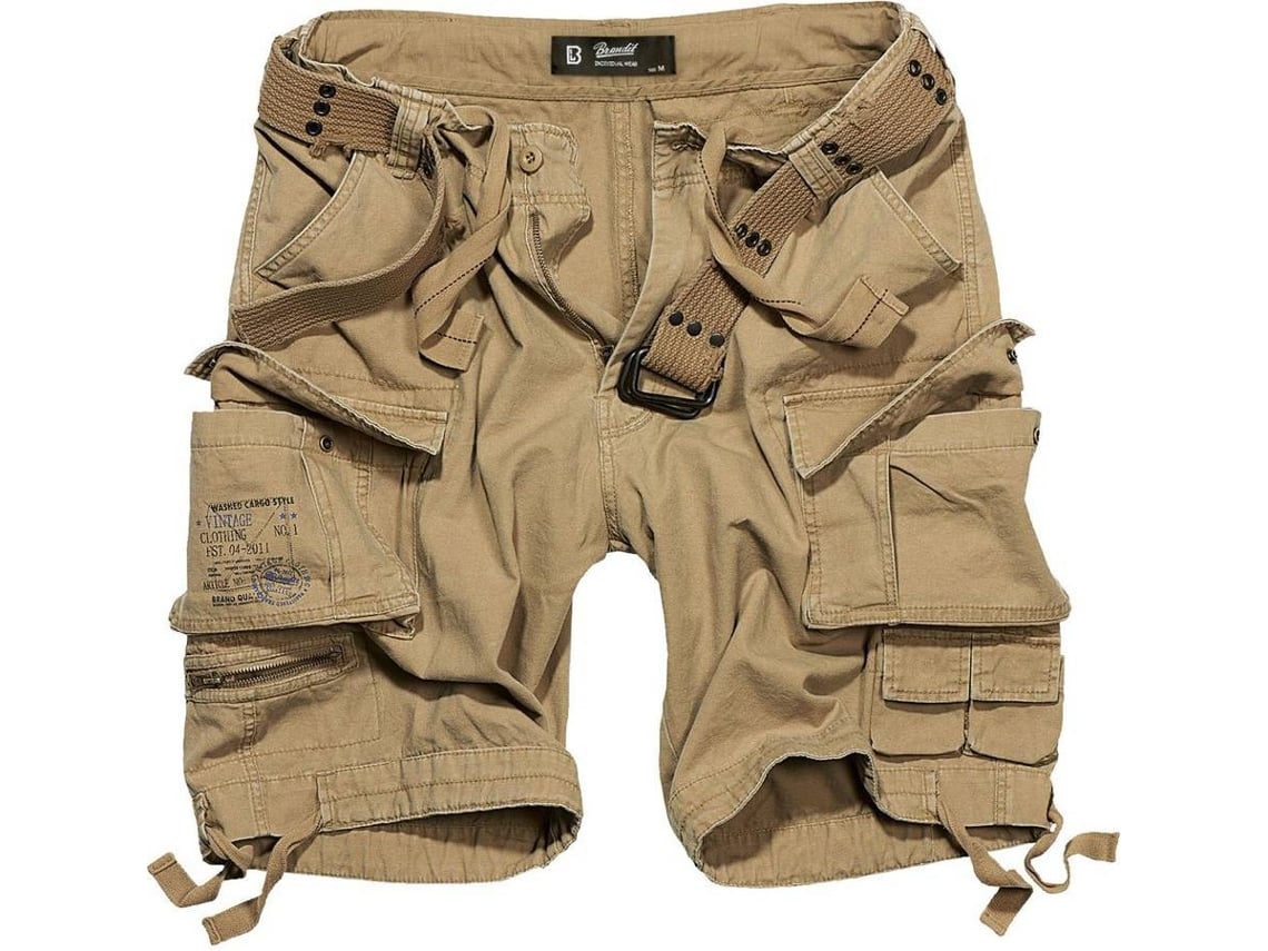 Pantalones para Hombre BRANDIT Shorts Savage Vintage Beige para Nautica  (XXXXL)