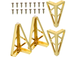 Soportes Metálicos De 4 Piezas Para Sofá, Mesa De Centro, Cama, Banco Y Mesa Consola.