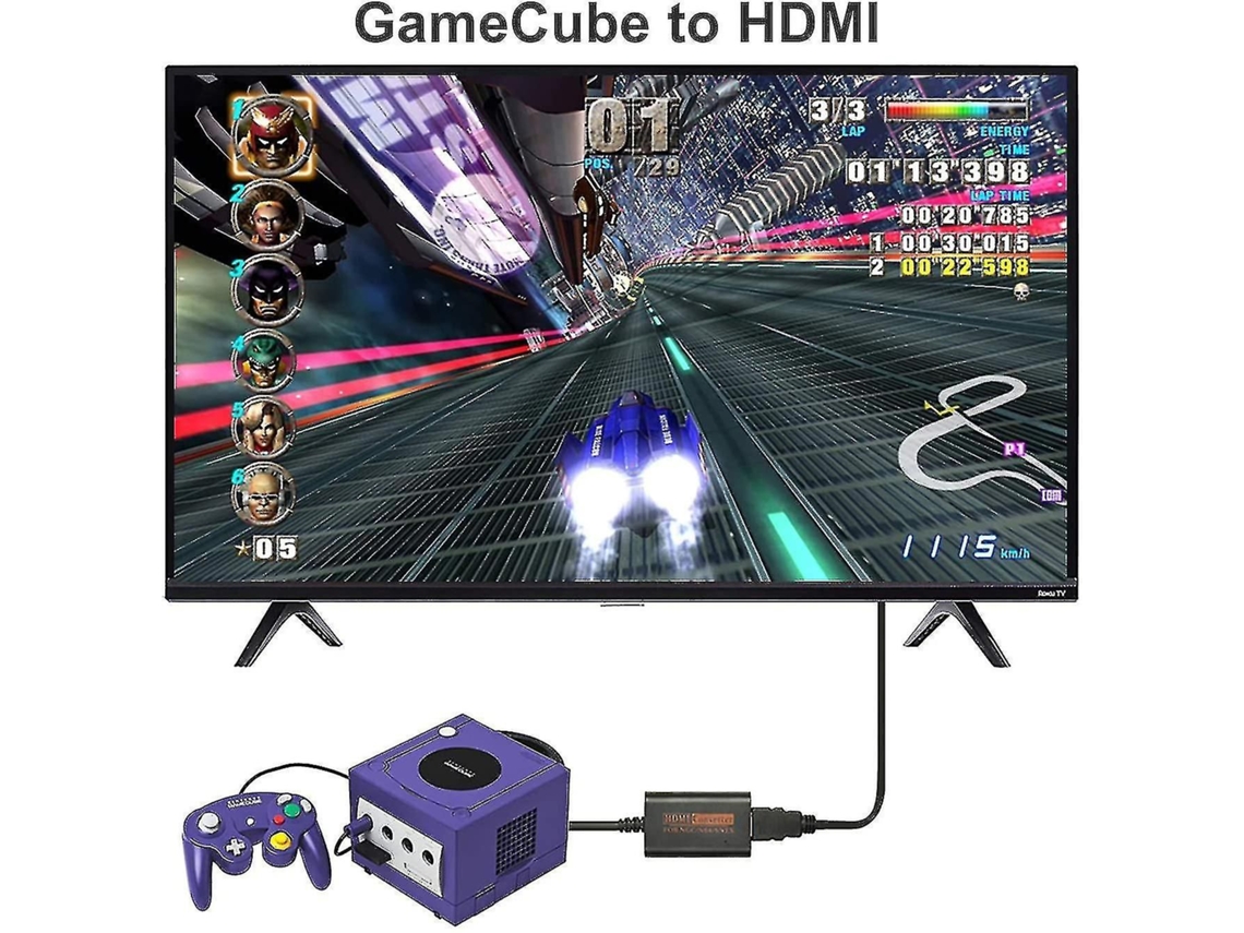 Adaptador HDMI para N64, GameCube, SNES y NGC. Plugplay 720p. Sin fuente externa.
