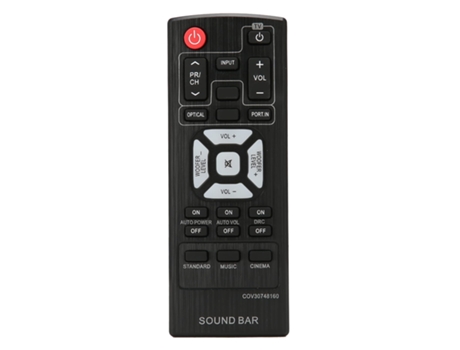 Mando a distancia de repuesto para barra de sonido para LG COV30748164 COV30748128 NB2540 NB2540A NB2540D S24A1-W S24A1W COV30748160